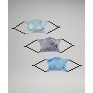 Lululemon Ear Loop Face Mask 3 Pack Reusable Tie Dye Health Activewear